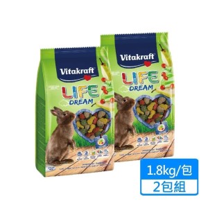 【Vitakraft】夢幻兔主食 1.8kg/包；兩包組